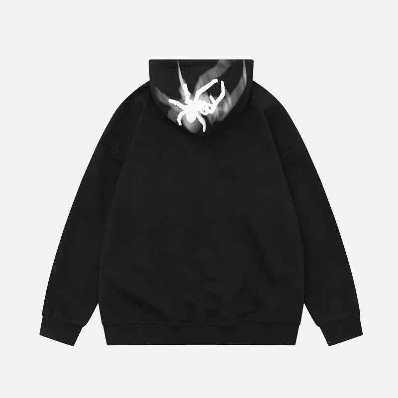 Streetwear Spider Printed Hip Hop Hoodie