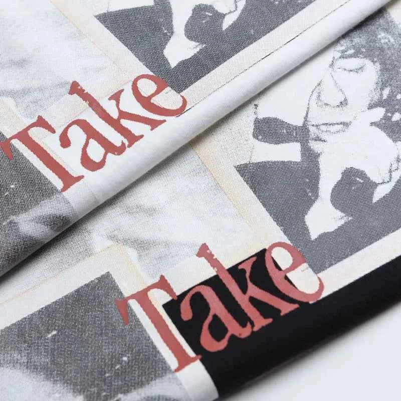 Cozy Streetwear Graphic Printed Hip Hop T-Shirt