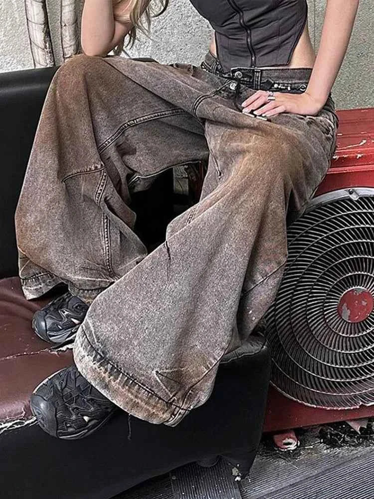 Raw Hem Realness Tie Dye Washed High Jeans