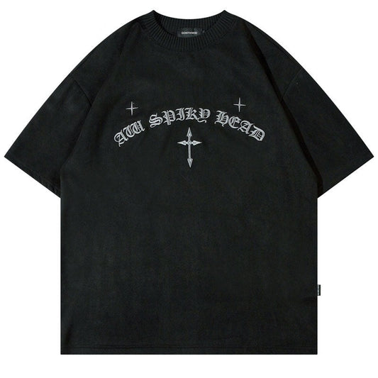 Latin Cross Embroidery T-Shirt