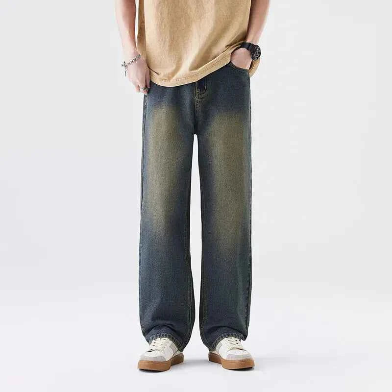 Retro Vintage Blue Loose Casual Jeans