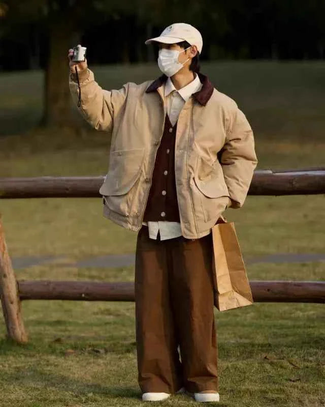 Japanese Thicken Parkas Large Pocket Jacket