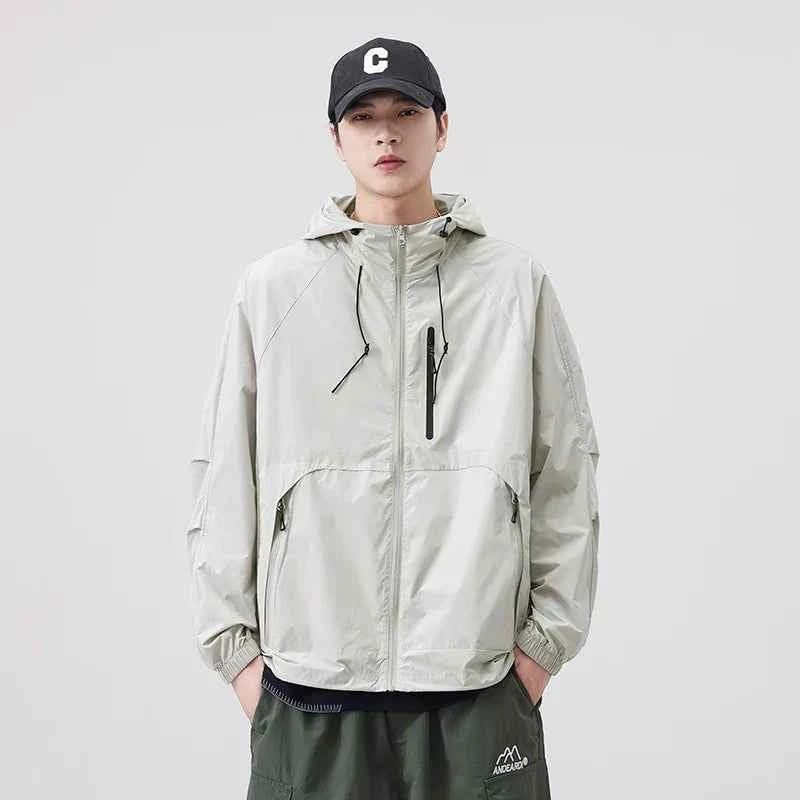 Breathable Waterproof Sunscreen Hooded Jacket
