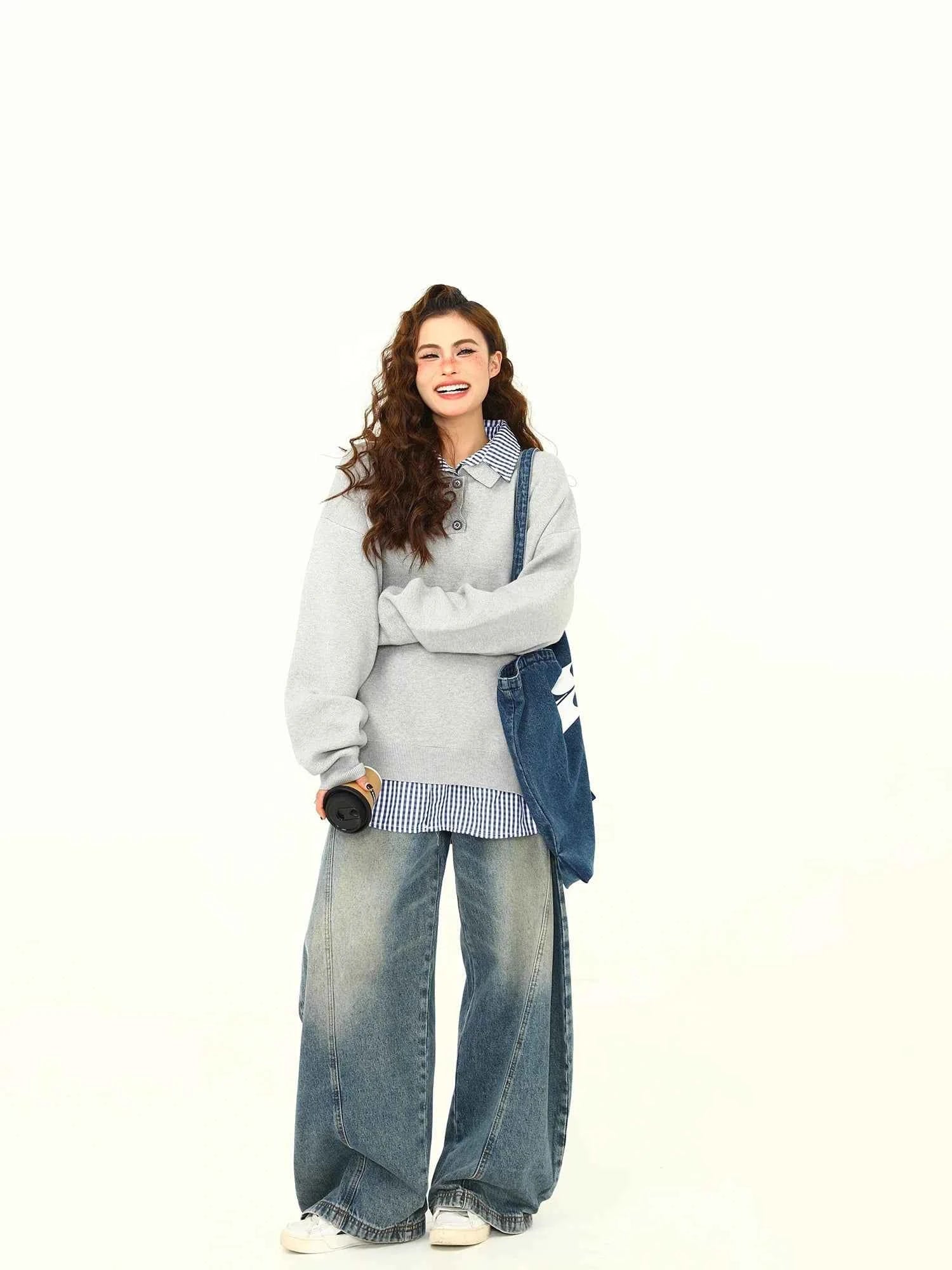 High End American Retro Pullover Sweater