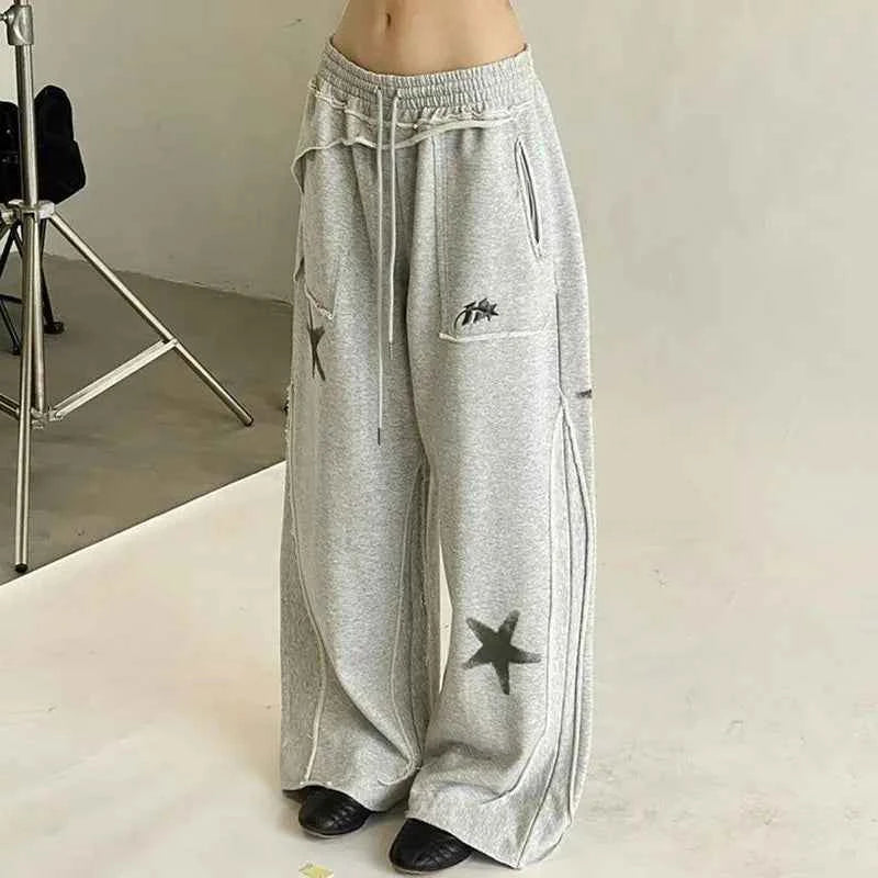 American Star Printed Casual Wide Sweatpants