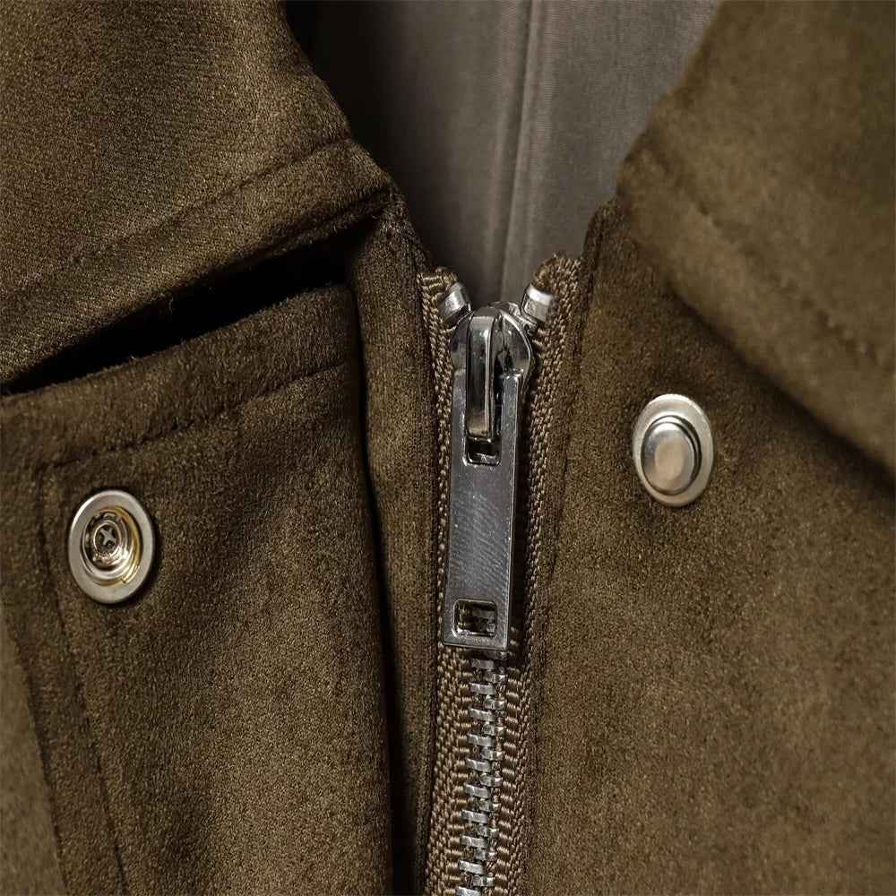 Versatile Long-lasting Leather Pilot Jacket