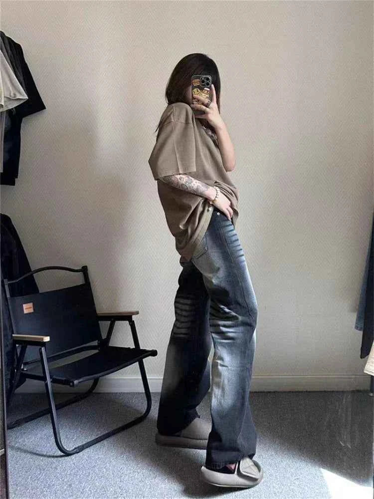Y2K Streetwear American Style Oversize Wide Leg Jeans
