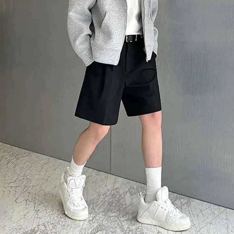 Men Elegant Solid Color Korean Style Short