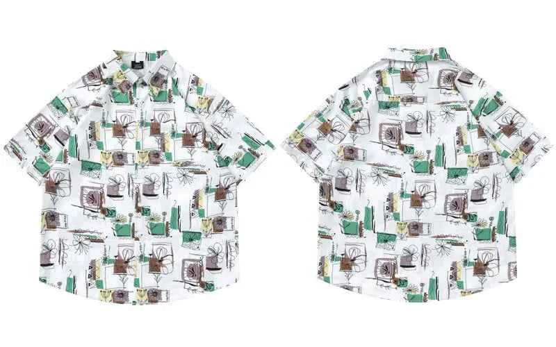 Breathable Vibrant Graffiti Warm Beach Cool Shirt