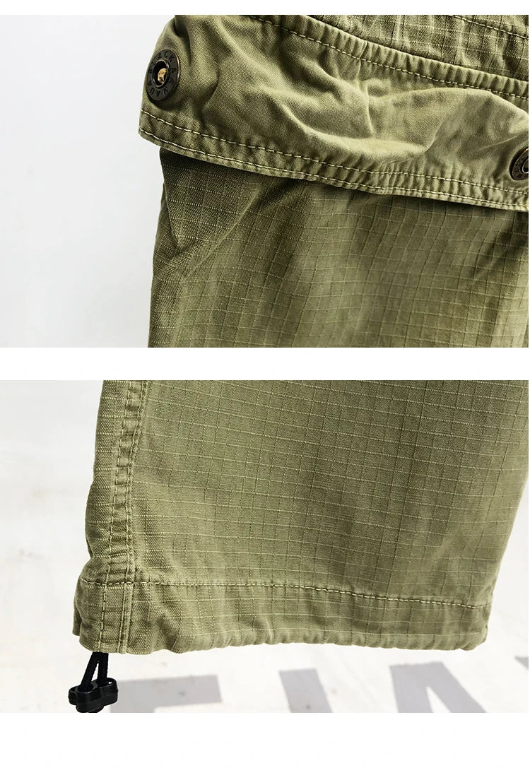 Tactical Straight Leg Elastic Waist Pants