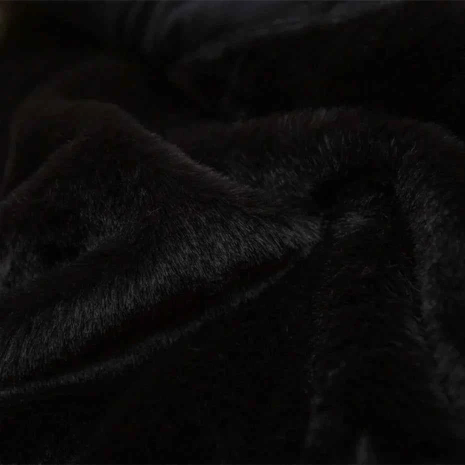 Winter Thick Fox Fur Collar Parkas Windbreaker Jacket