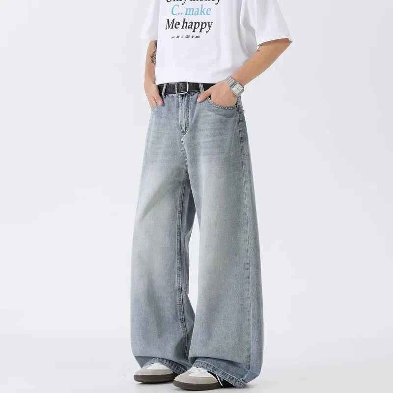 Effortless High Waist Wide Leg Denim Jeans