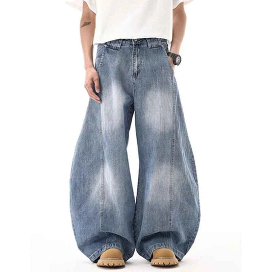 Original Gradient Washed Loose Wide Leg Jeans