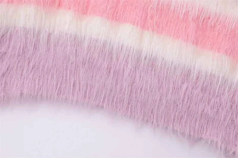 Streetwear Striped Knit Butterfly Pin Sweater
