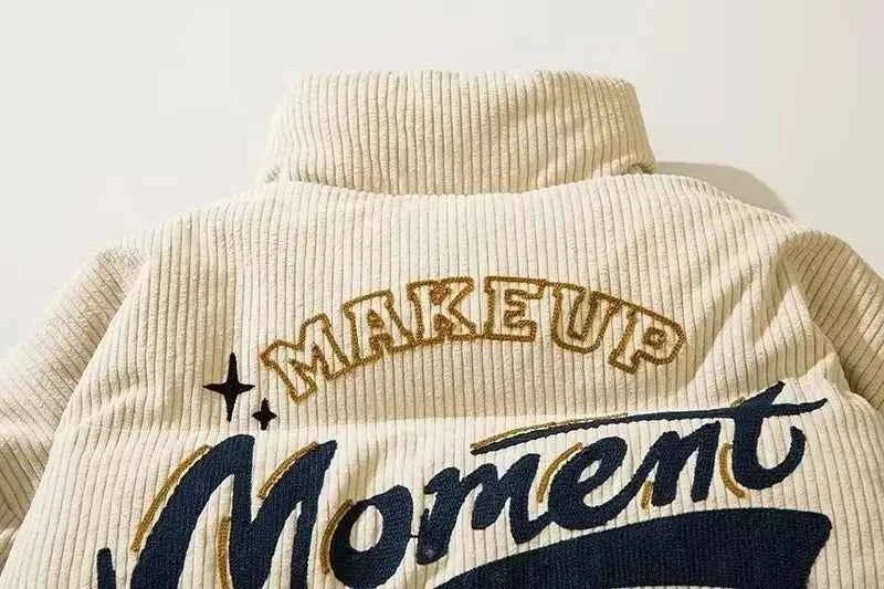 Trendy Streetwear Corduroy Padded Puffer Jacket
