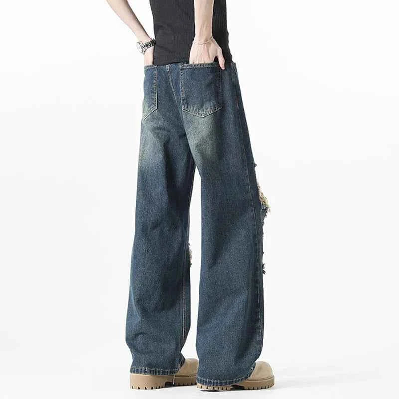 Durable High Street Vintage Denim Jeans