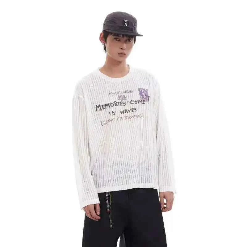 Pfnw Vintage White Letter Print T-Shirt