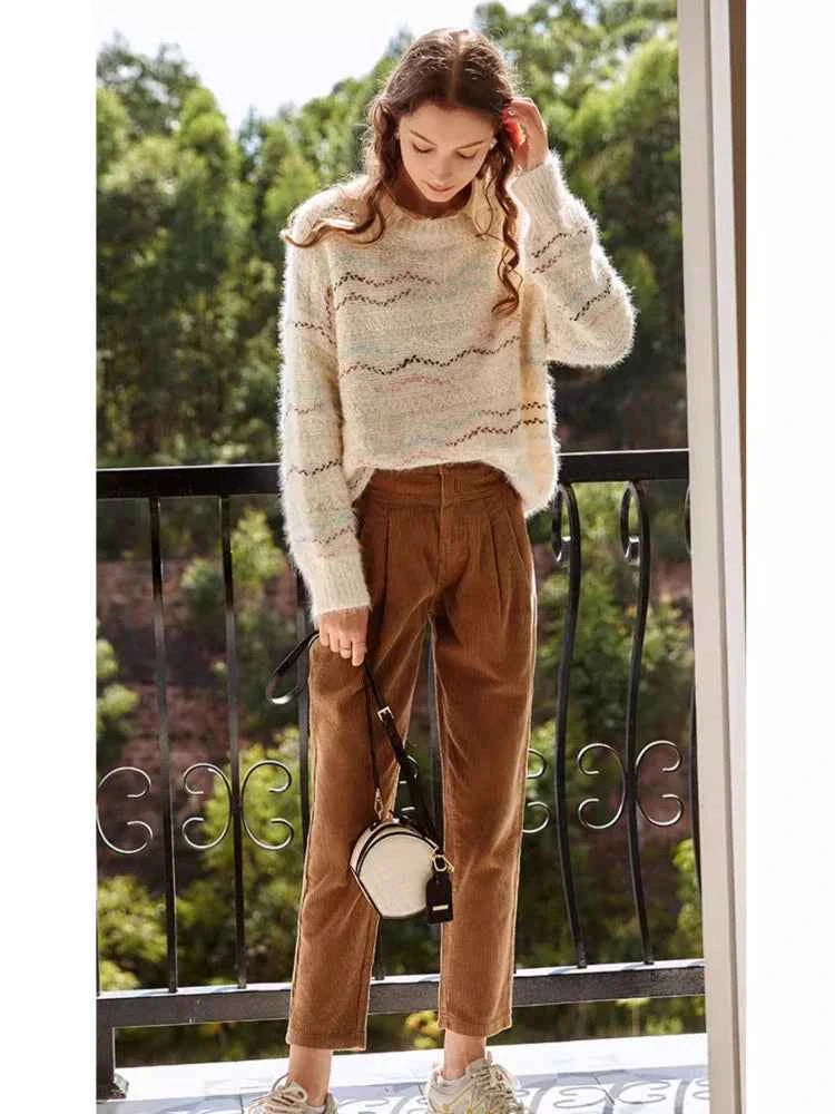 Cozy Hip Hop Loose Fit Knitwear Sweater