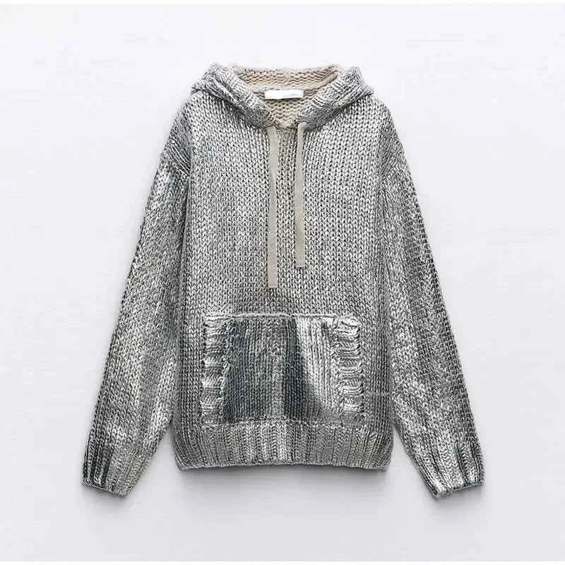 Metal Fragment Unique Round Neck SweatShirt