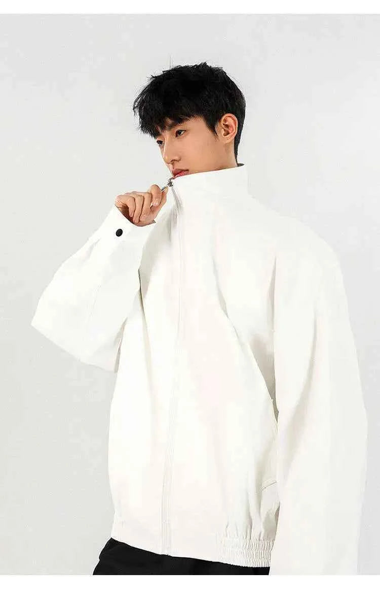 Streetwear Stylish Zip-Up Stand Collar Casual Jacket