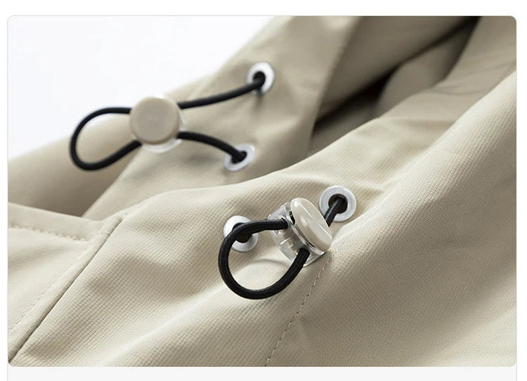 High Neck Two Tone Cargo Bomber Jacket