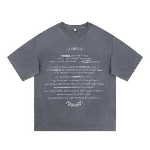 Casual Printed Oversize Short Sleeve T-Shirt