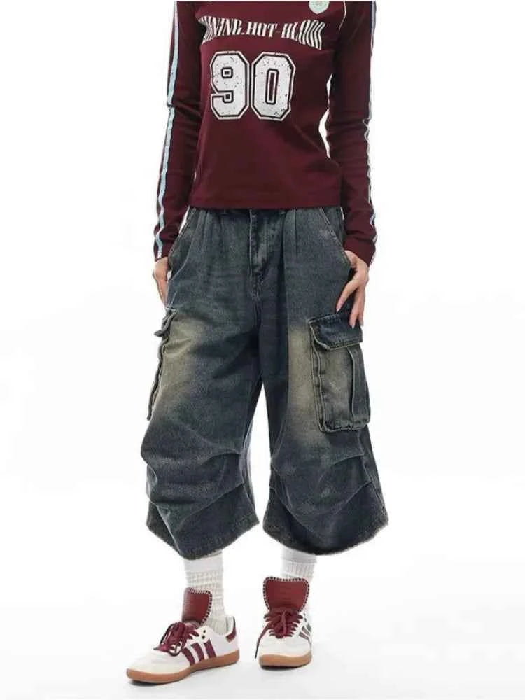 Vintage Baggy High Waist Denim Jorts