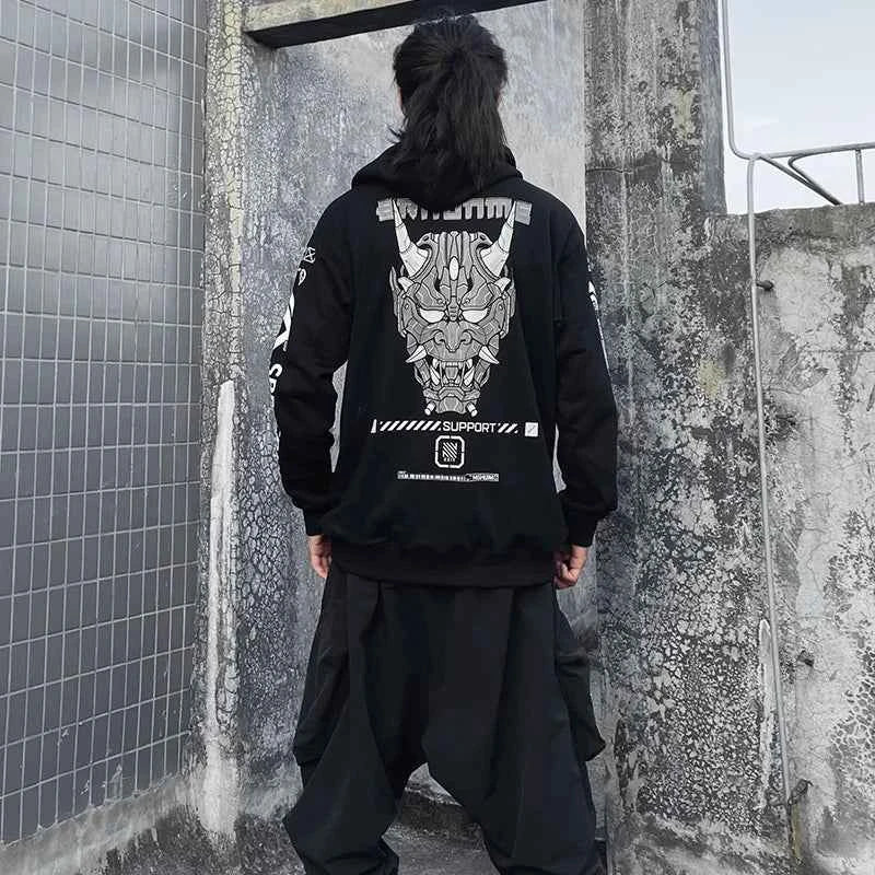 Dragon Printed High Street Tactical Hoodie
