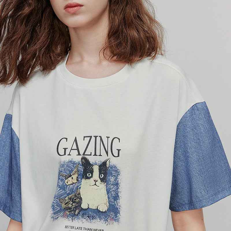 Stylish Casual Short Sleeve Women T-Shirt