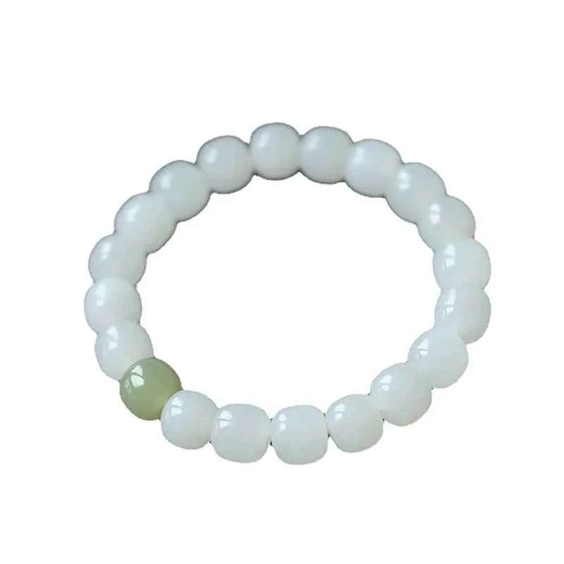 High Quality White Jade Circle Bracelet