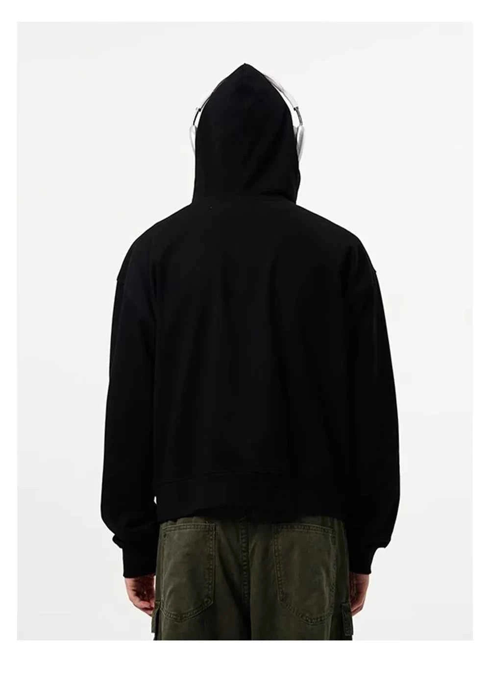 Streetwear Cozy Loose Fit Solid Color Hoodie