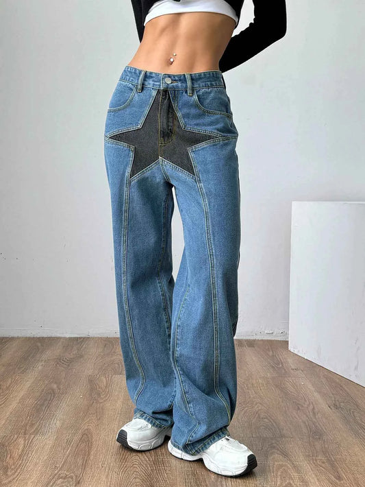 Retro Streetware Baggy Denim Jeans
