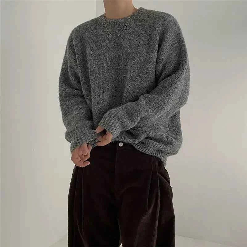 Trendy Korean Style Loose Wool Sweater
