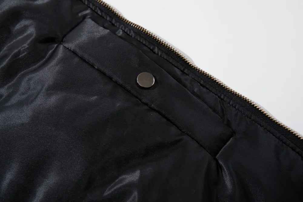 Winter Quilted Hip Hop Baseball Jacket