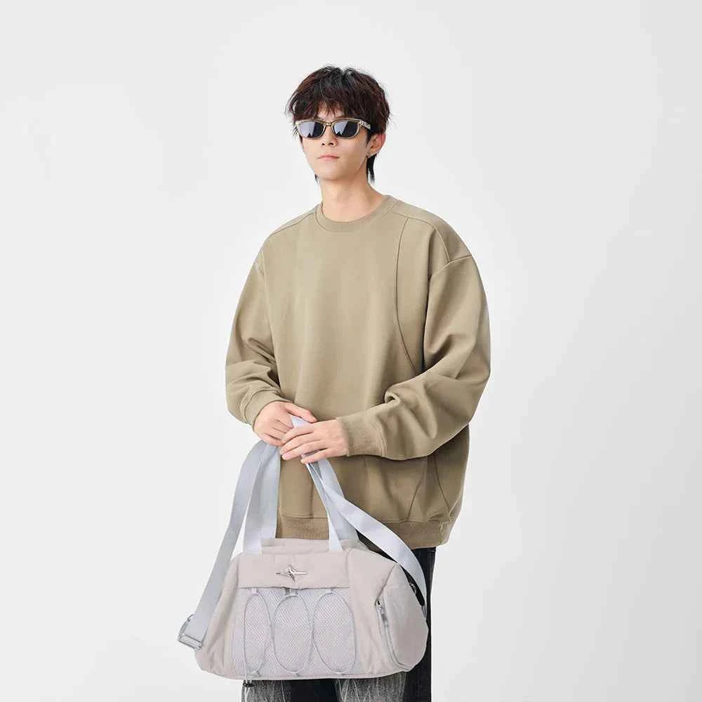 Winter Structured Crew Neck Sweatshirt