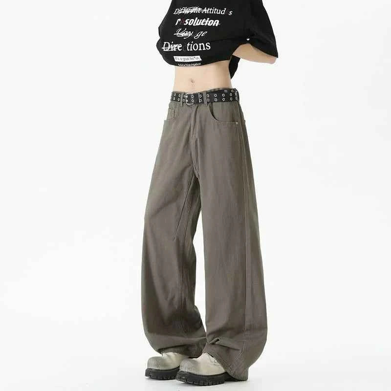 Premium Y2K Loose Fit Wide Leg Denim Jeans