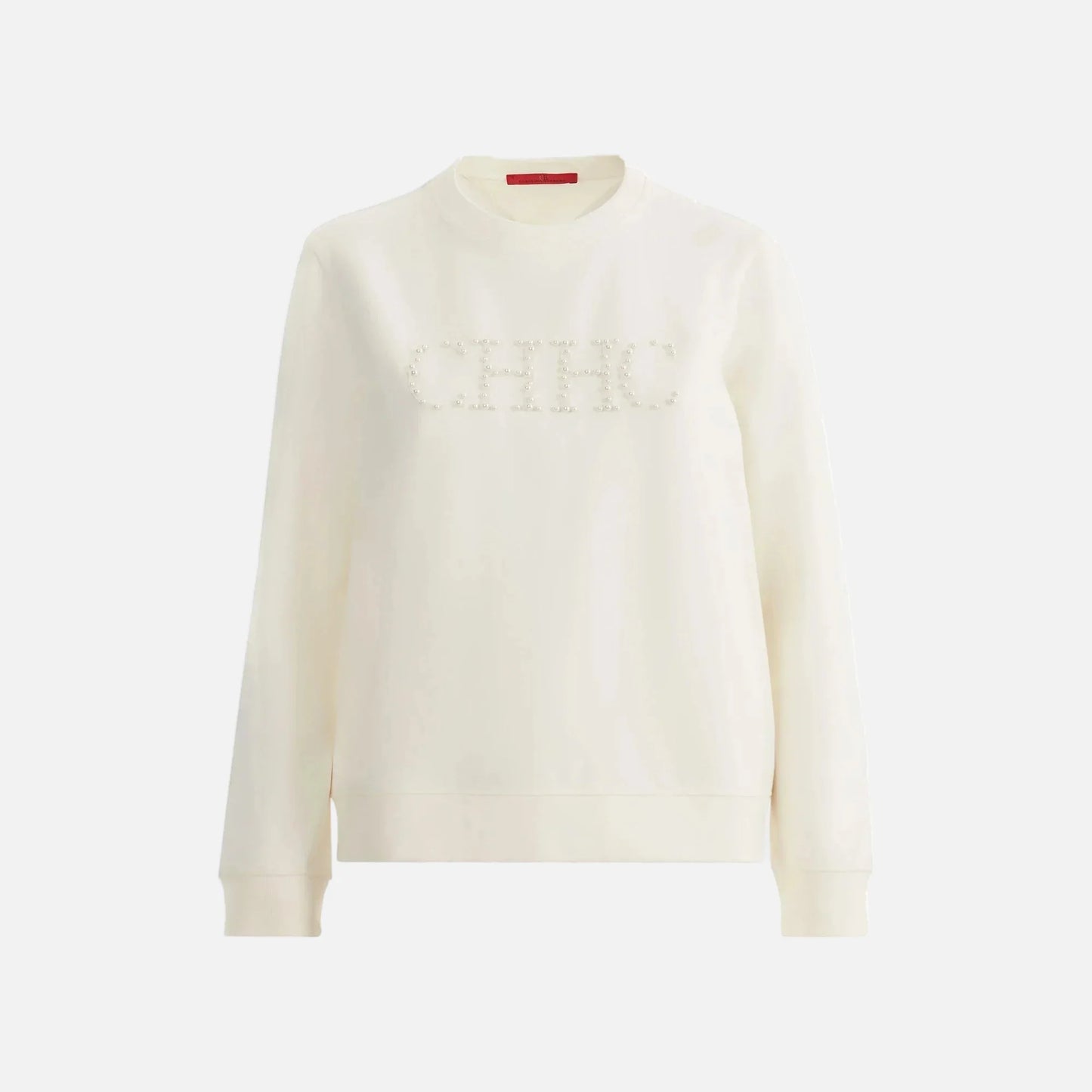 Winter Chic Beaded O-Neck Sweatshirt - Luxuryurbanwear