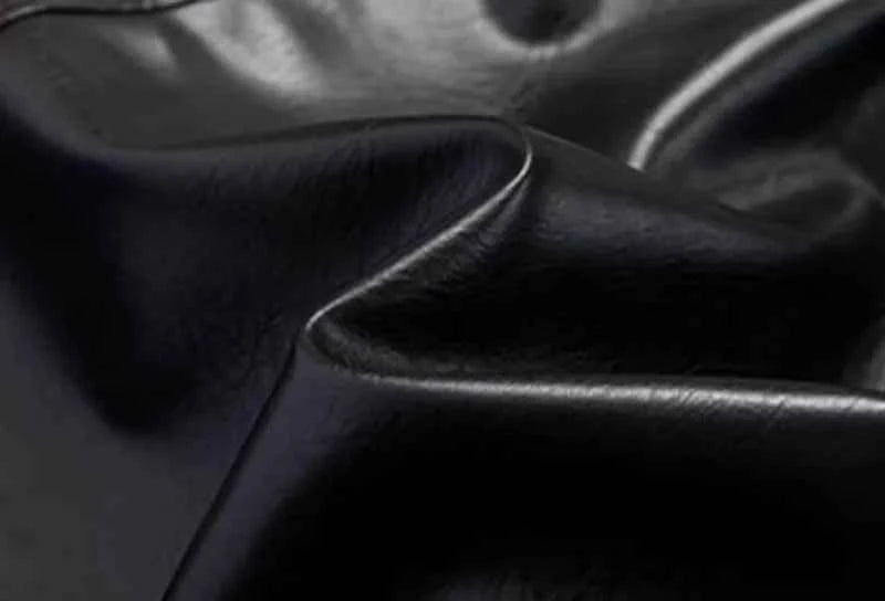 Trendy Loose Zipper PU Leather Motorcycle Jacket
