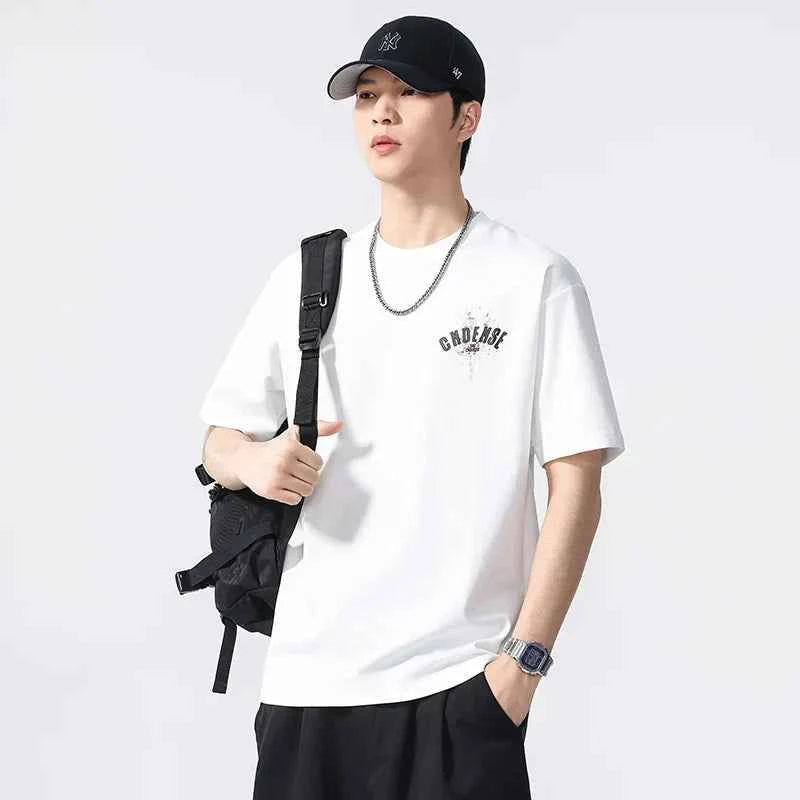 Black and White Stretchy Short Sleeve T-Shirt