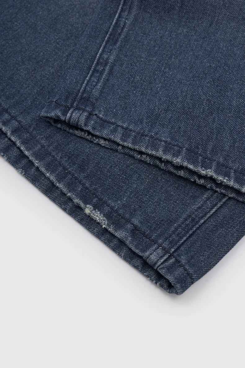 American Streetwear Two Tone Washed Denim Jorts