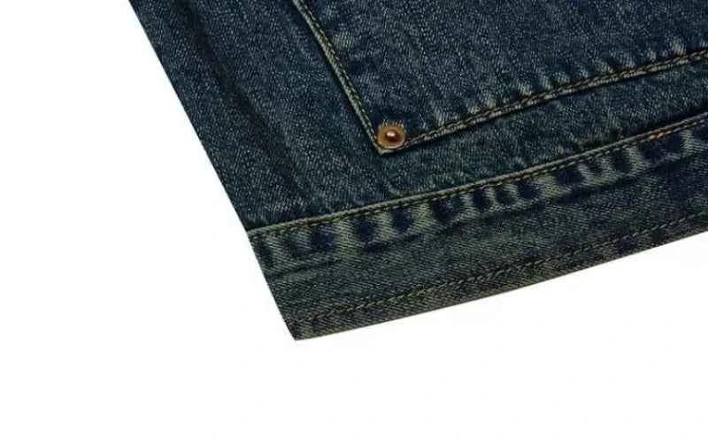Streetwear American Style Old Washed Denim Jacket