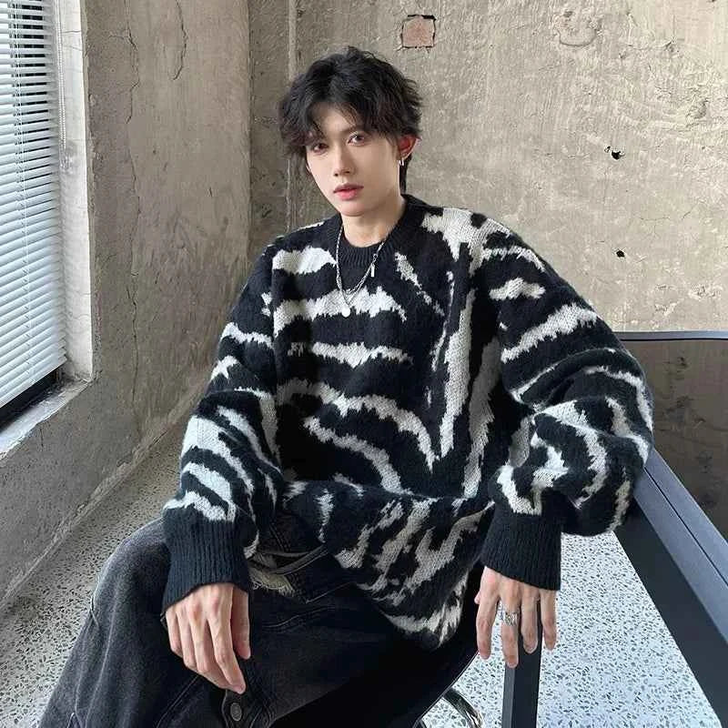 Warm Velvet Knitted Pullover Sweater