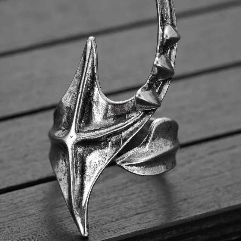 Vintage Irregular Geometric Open Ring