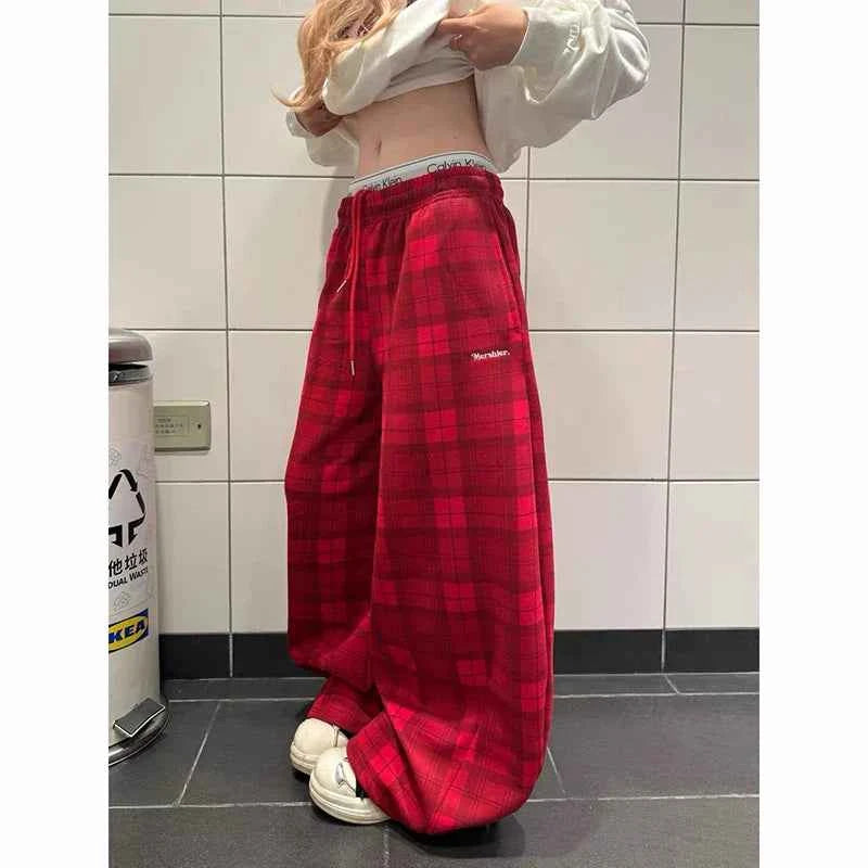 Y2K Chic American Style Star Graffiti Wide Leg Jogger