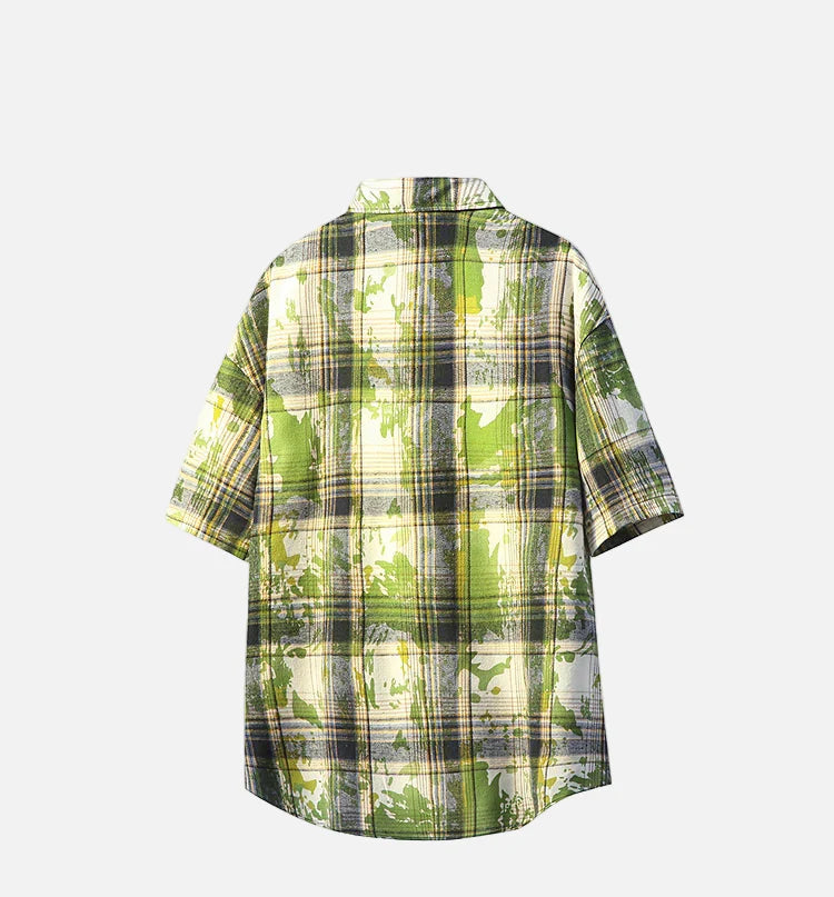Streetwear Vibrant Tie Dye Short Sleeve Shirt - Luxuryurbanwear