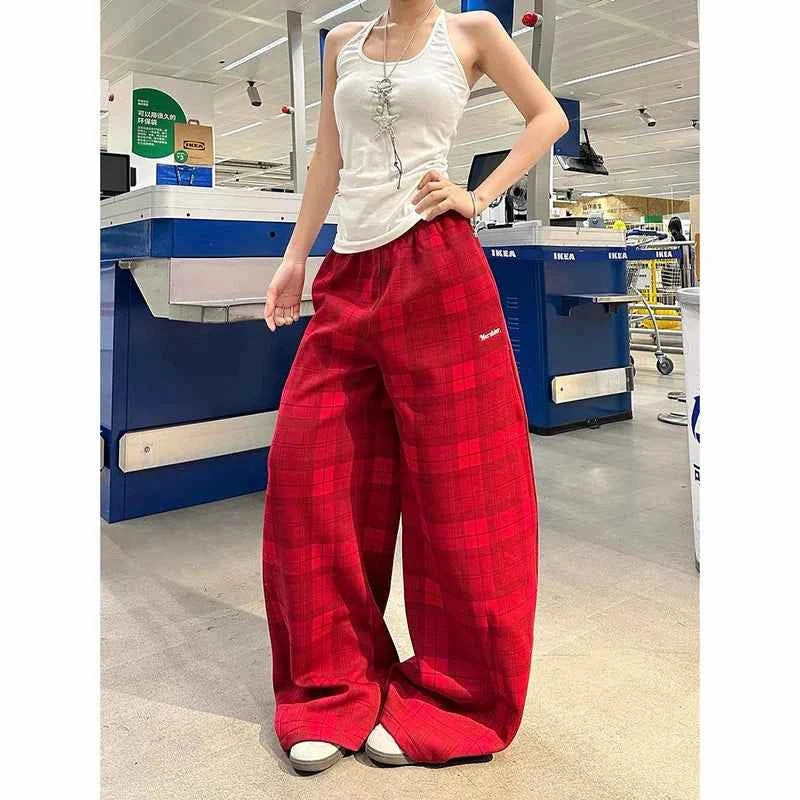 Y2K Chic American Style Star Graffiti Wide Leg Jogger