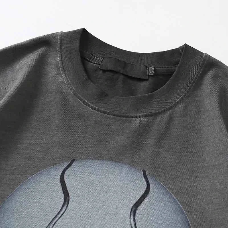 Versatile Gothic Graphic Print Short Sleeve T-Shirt