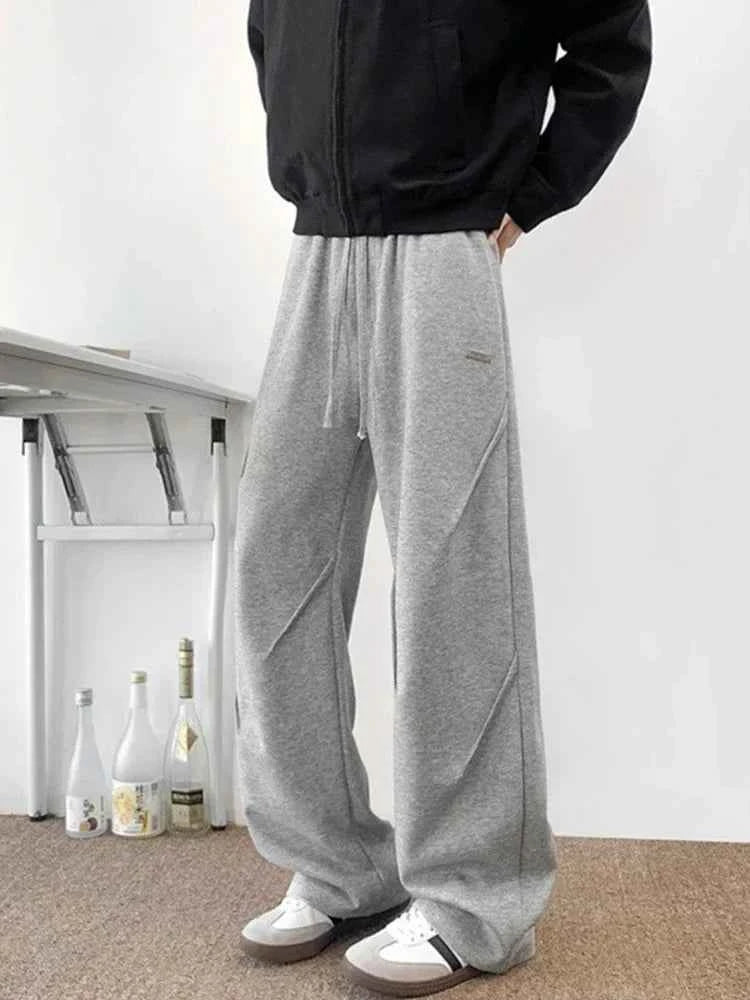 Vintage Straight Leg Pleated Sweatpants