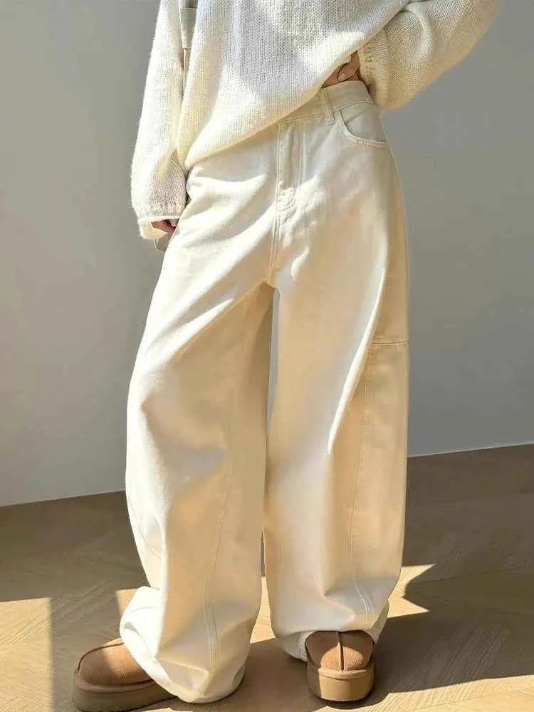 Utility Vibe High Waist Loose Straight Leg Jeans