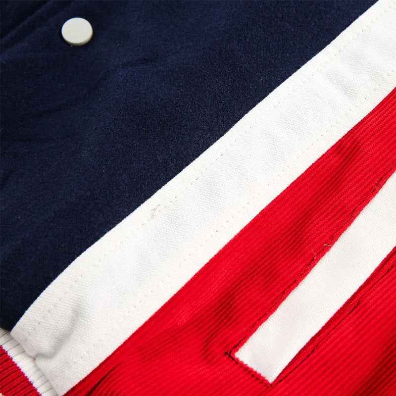 Y2K Embroidered Patchwork Baseball Varsity Jacket